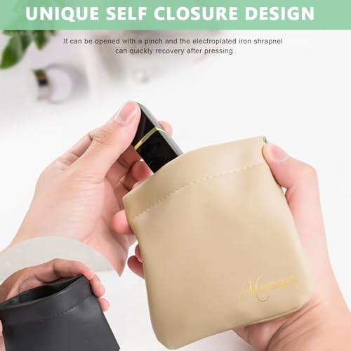 MAYCREATE® 8PCS Pocket Cosmetic Bag Small Pouches for Women Waterproof PU Makeup Bags Travel Organizer Coin Purse Lipstick Headphones Jewelry Accessories No Zipper Self-Closing Assorted MAYCREATE® 8PCS Pocket Cosmetic Bag Small Pouches for Women Waterproof PU Makeup Bags Travel Organizer Coin Purse Lipstick Headphones Jewelry Accessories No Zipper Self-Closing Assorted